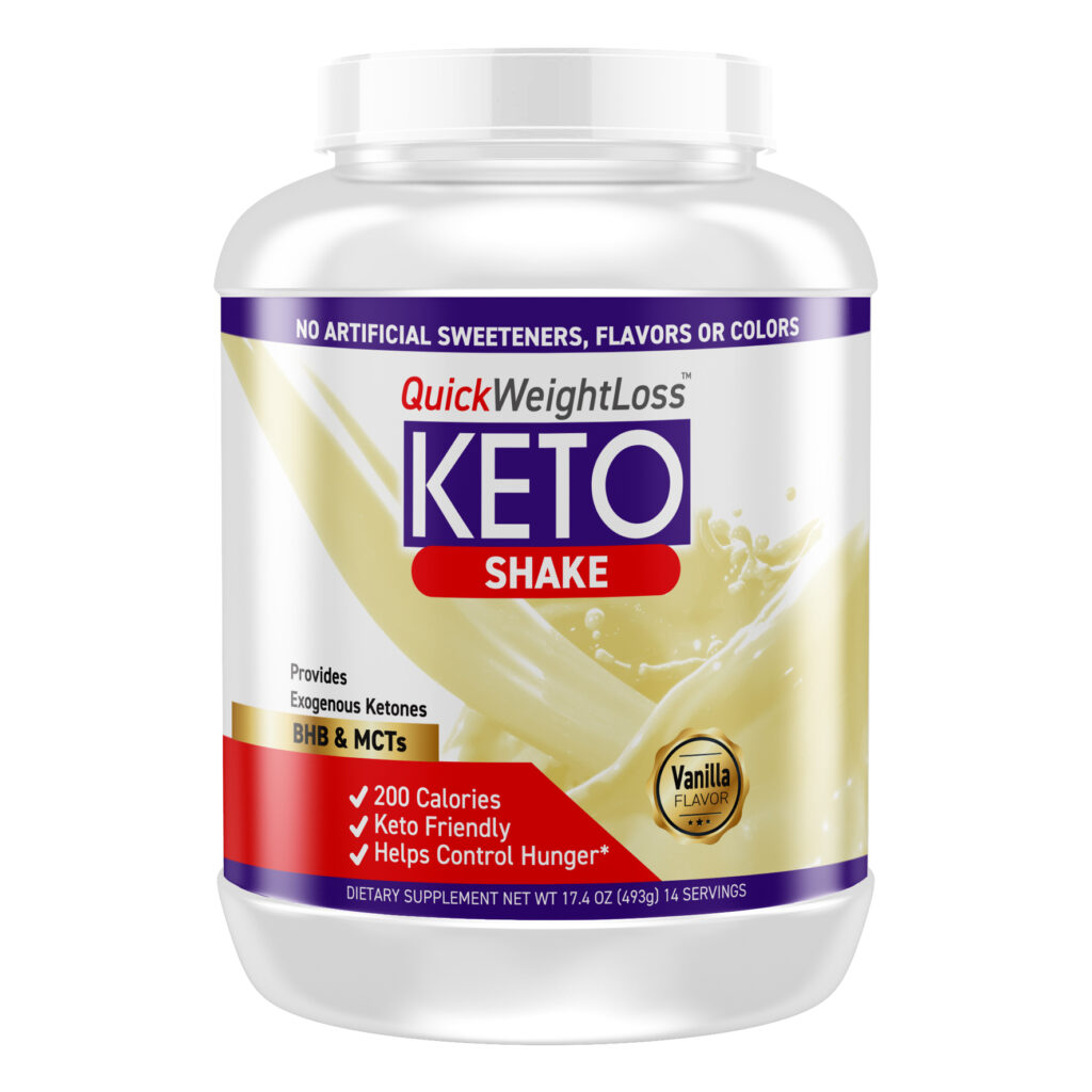 Keto Shake vanilla meal replacement tub